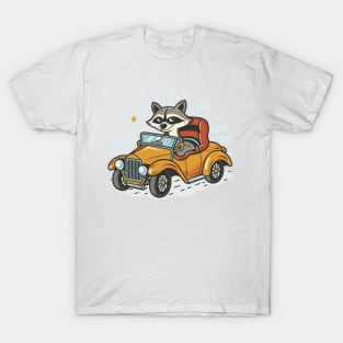 charismatic raccoon-80s-retro-memes-cats-possum-animals T-Shirt